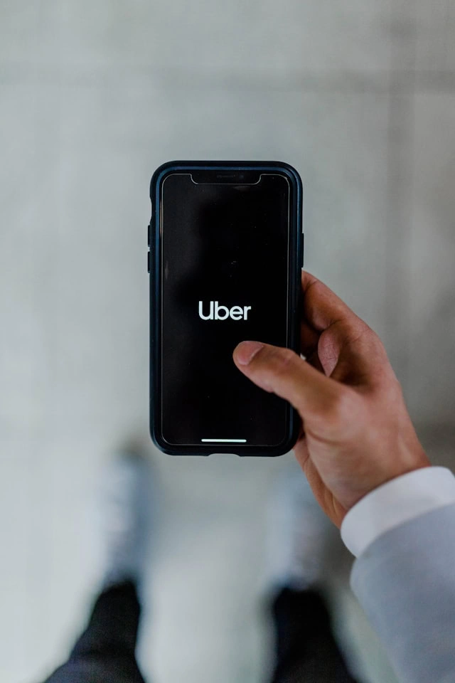uber on someone's phone