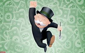 The mascot for Monopoly