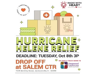 hurricane helene relief ad space