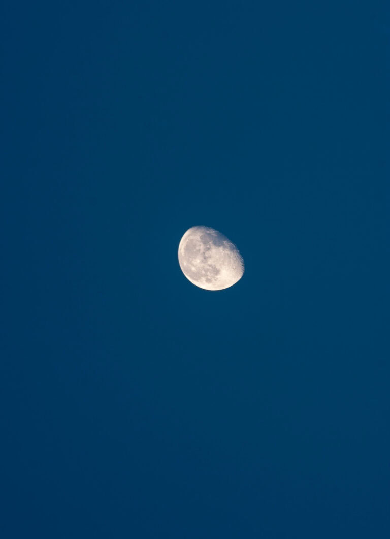 A full moon in the sky