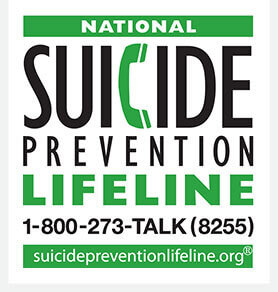 A logo for the Suicide Prevention Hotline