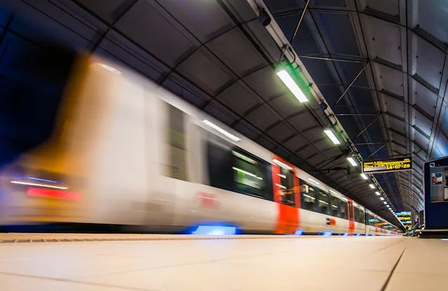 A high speed rail train