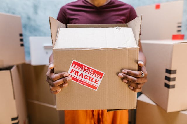 Several Shipping boxes